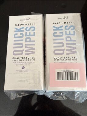 Jason Markk Quick Wipes Dual-Textured Shoe Cleaning Wipes - White 60ct
